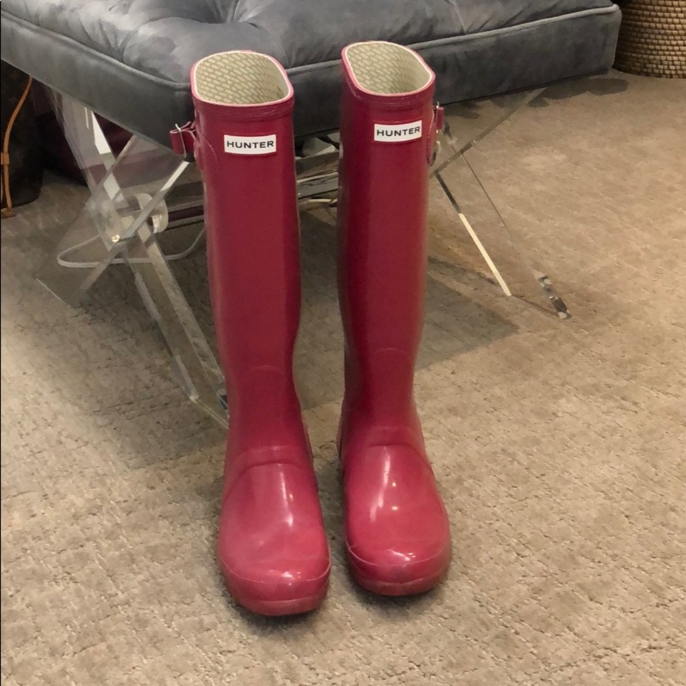 Pink Hunter rainboots